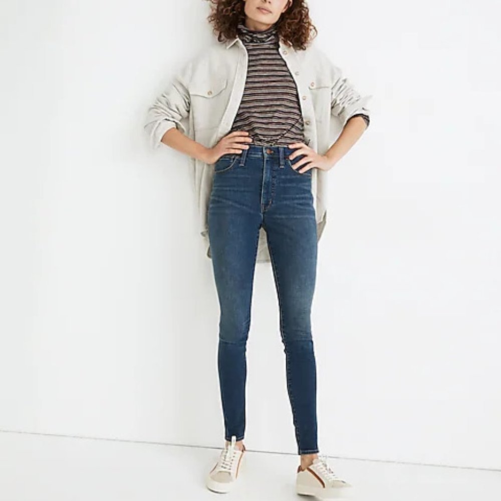 Madewell Jeans Womens 26 10" High-Rise‎ Roadtripper Supersoft Playford Wash